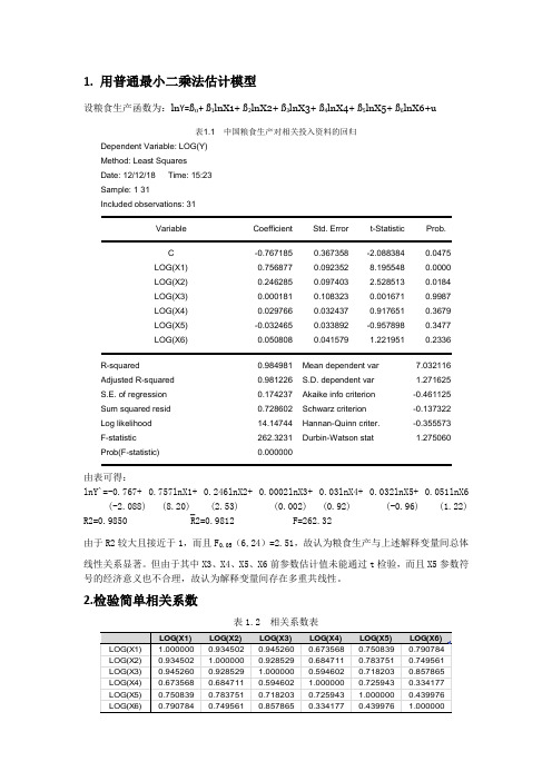 计量经济学期末大作业