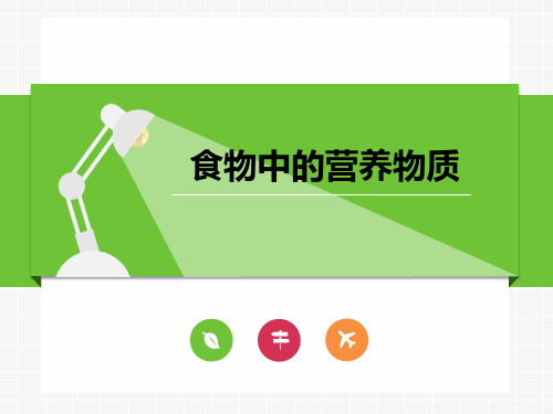 人教版七年级生物下册 食物中的营养物质 课件