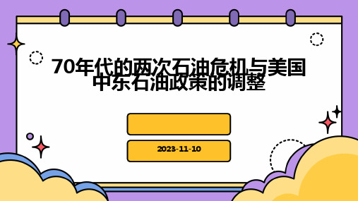 70年代的两次石油危机与美国中东石油政策的调整