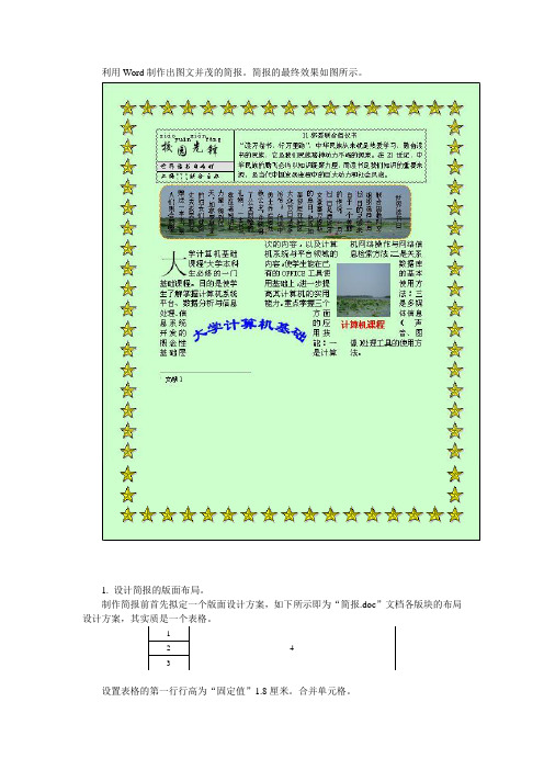 简报要求