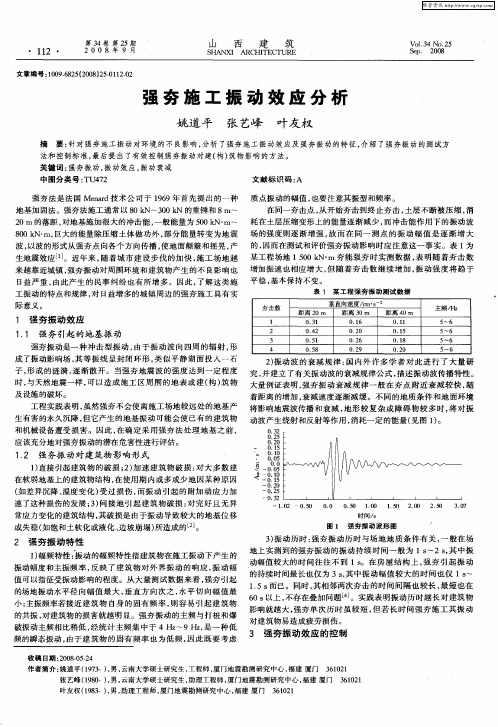 强夯施工振动效应分析