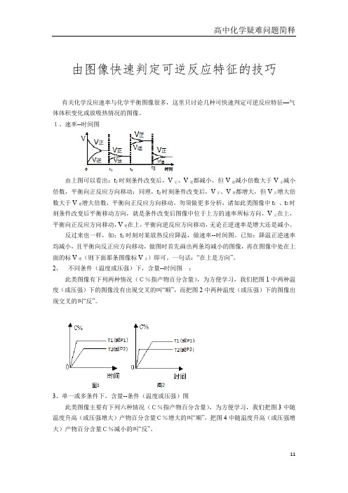 4由图像快速判定可逆反应特征的技巧