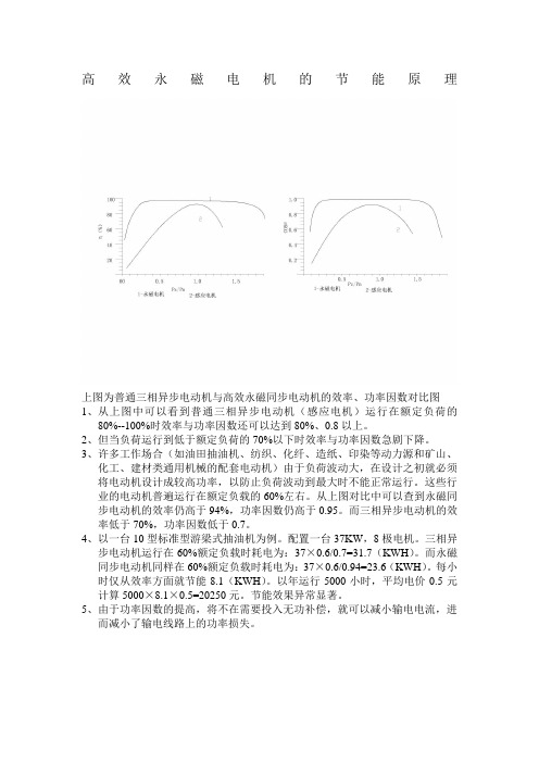 永磁电动机节能原理与事例