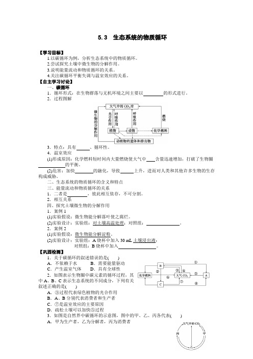 5.3 生态系统的物质循环