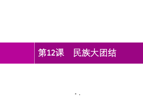 《民族大团结》PPT优秀课件