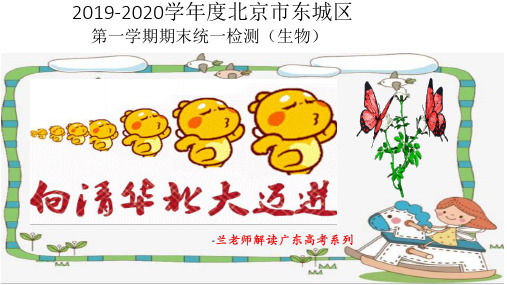 北京市东城区2019-2020学年度第一学期高三期末统一检测