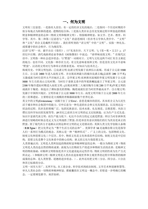 中华文明简史论文