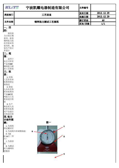 钢网张力