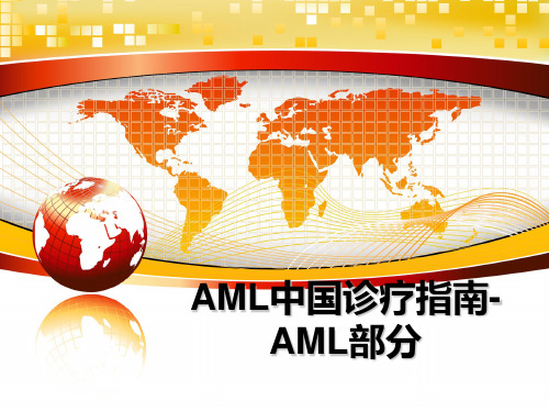 最新AML中国诊疗指南-AML部分ppt课件