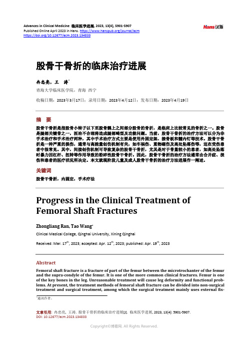股骨干骨折的临床治疗进展