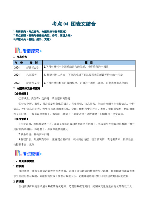 考点04 图表文结合-备战2025年高考语文一轮复习考点帮(新高考通用)(解析版)