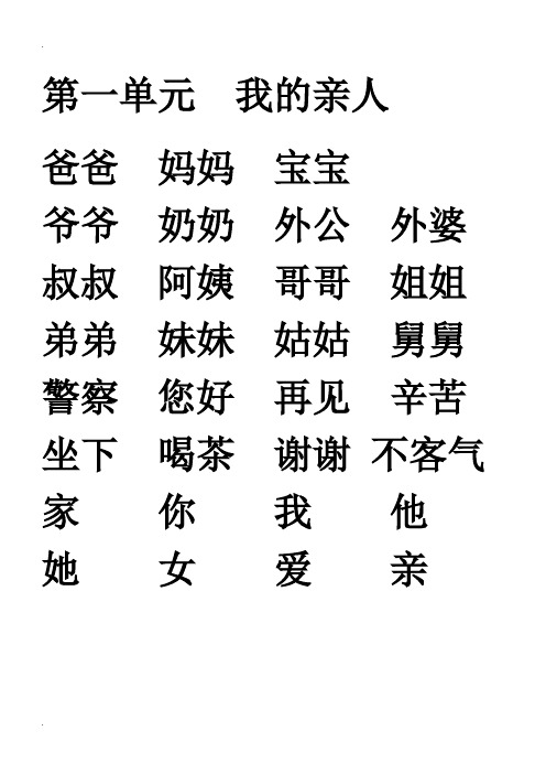 冯德全 早期识字法 整理笔记