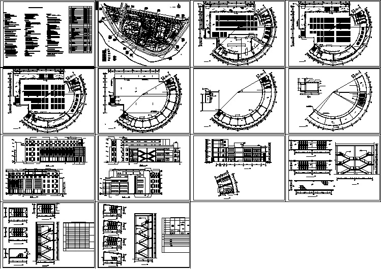 学校食堂建筑全套施工图（含设计说明）