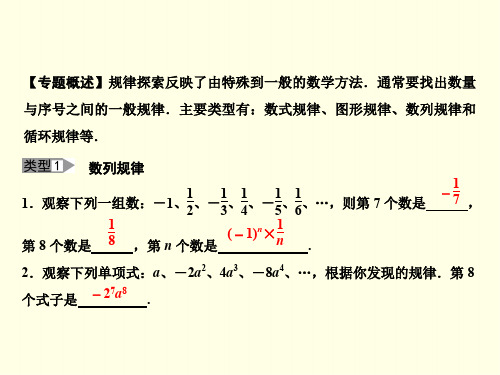 初一上数学课件(北师版)-探究专题 规律探索