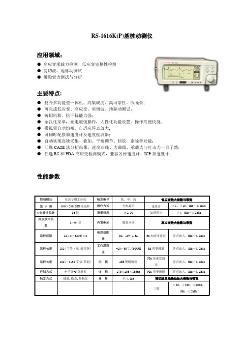 RS-1616Kp 基桩动测仪(高应变)