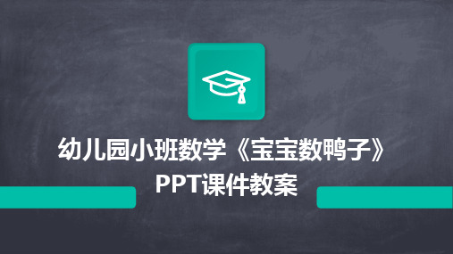 幼儿园小班数学《宝宝数鸭子》PPT课件教案