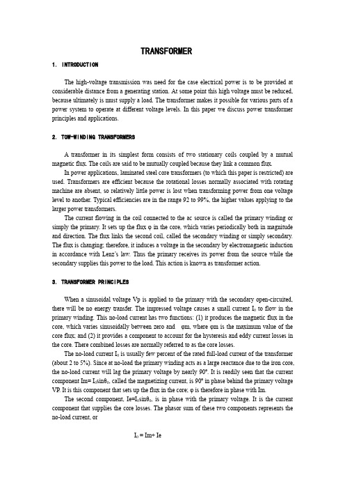 Transformer 变压器 英文原版