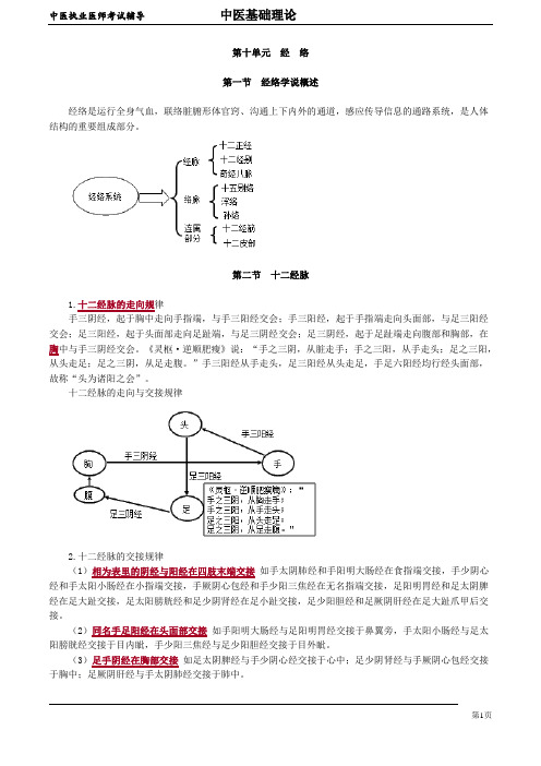 中医执业医师考试辅导中医基础理论10