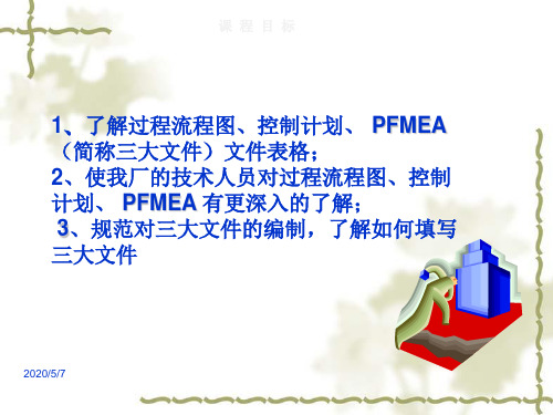 如何编制过程流程图、PFMEA、控制计划