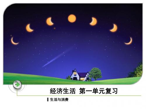 高一政治经济生活第一单元复习1