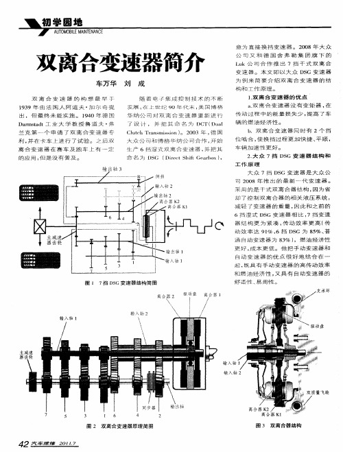 双离合变速器简介