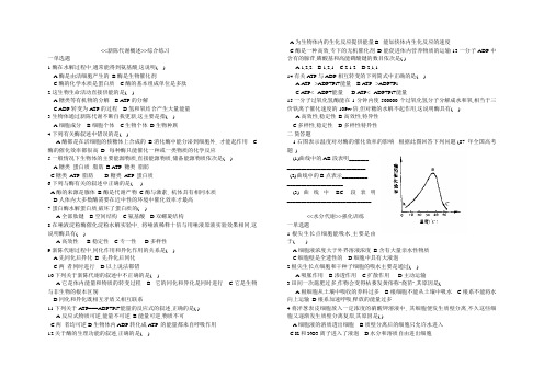 高二生物《新陈代谢概述》综合练习