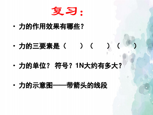 沪科版-物理-八年级下册-八年级物理全册6.3弹力与弹簧测力计教学课件