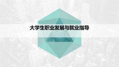 大学生职业发展与就业指导第五章