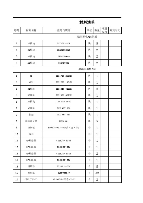 滗水器清单