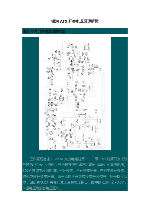 银河ATX开关电源原理框图