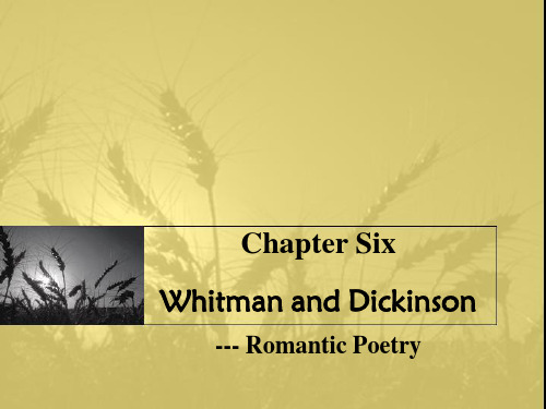 Chapter6WhitmanandDickinson_美国文学