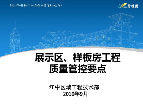 展示区工程管控要点2016.8.19 罗会文