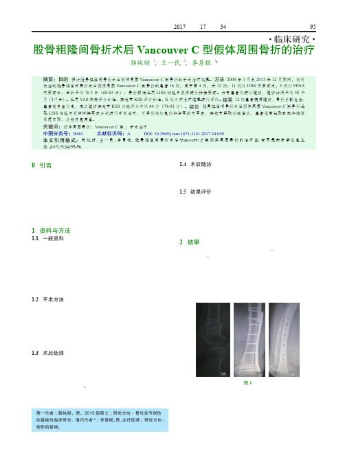 股骨粗隆间骨折术后Vancouver C型假体周围骨折的治疗