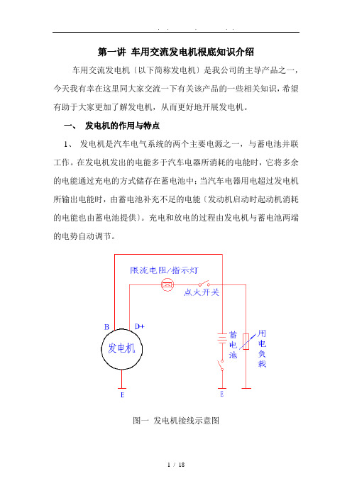 车用交流发电机的介绍分解