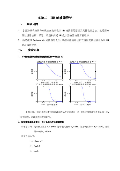 数字信号matalab实验