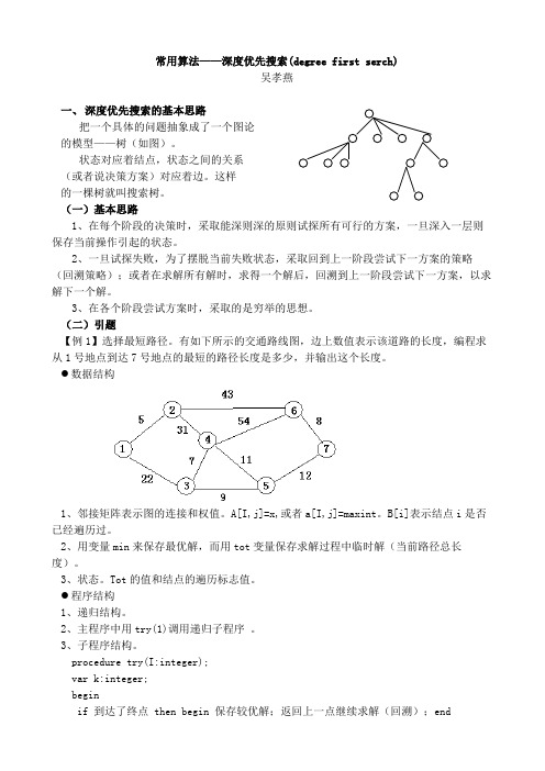 深度优先算法