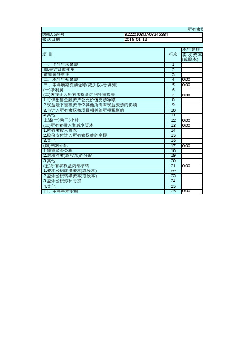 企业会计准则(一般企业)财务报表报送与信息采集(1)