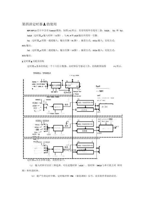 MSP430_定时器A的使用