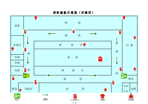 厂区消防疏散示意图