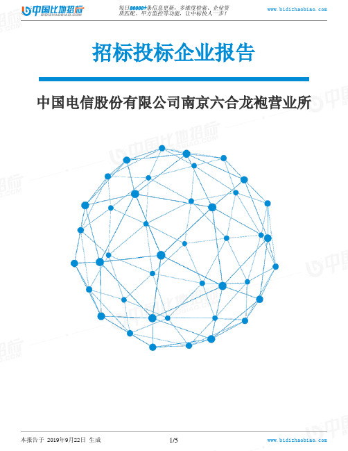 中国电信股份有限公司南京六合龙袍营业所_中标190922