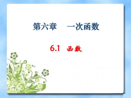 北师大版数学八年级上册《函数》参考课件1