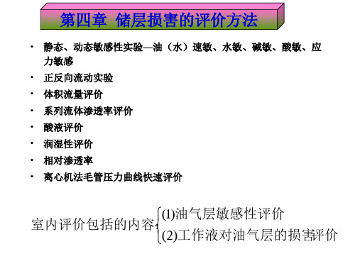 第4章  储层损害的评价方法