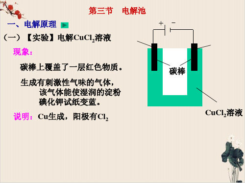 人教版化学选修四第四章第三节电解池课件