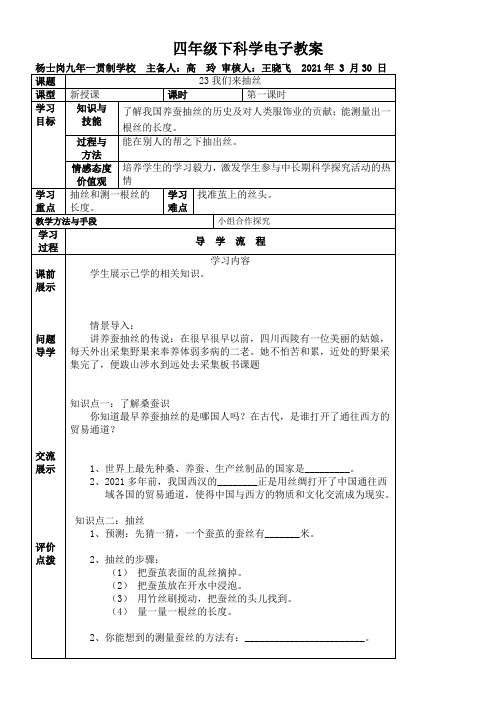 《我们来抽丝》优秀教案