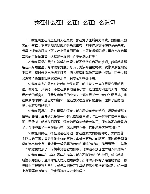 我在什么在什么在什么在什么造句