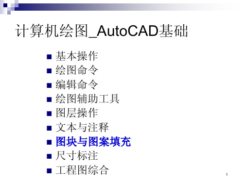 计算机绘图 autocad 基础教程课件