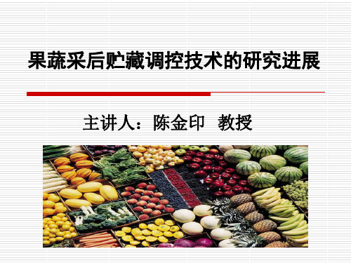 果蔬采后贮藏保鲜技术研究.ppt