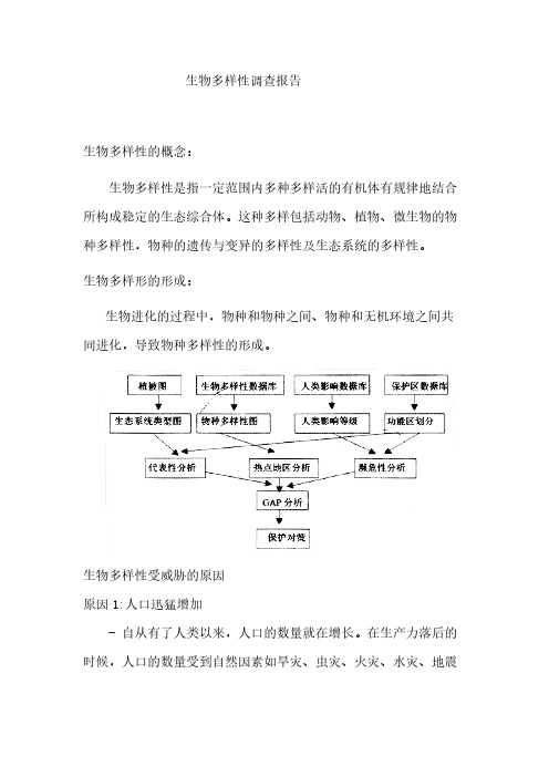 生物多样性调查报告