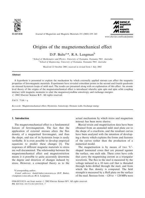 Origins of the magnetomechanical effect