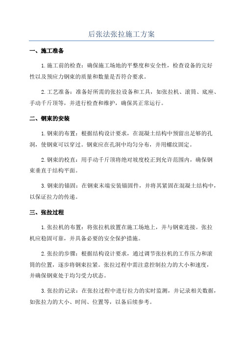 后张法张拉施工方案